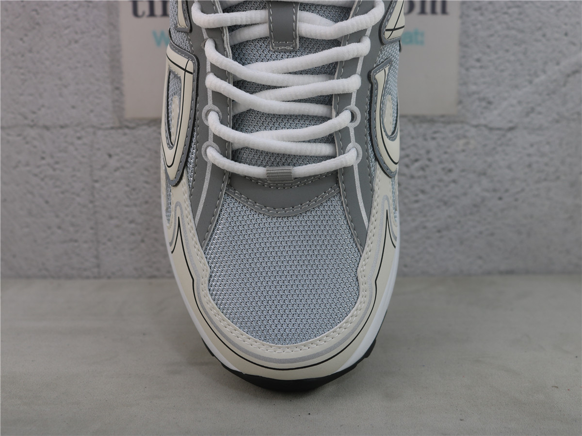 Dior B30 SNEAKER Gray White Mesh and Technical Fabric 3SN279ZLZ_H860